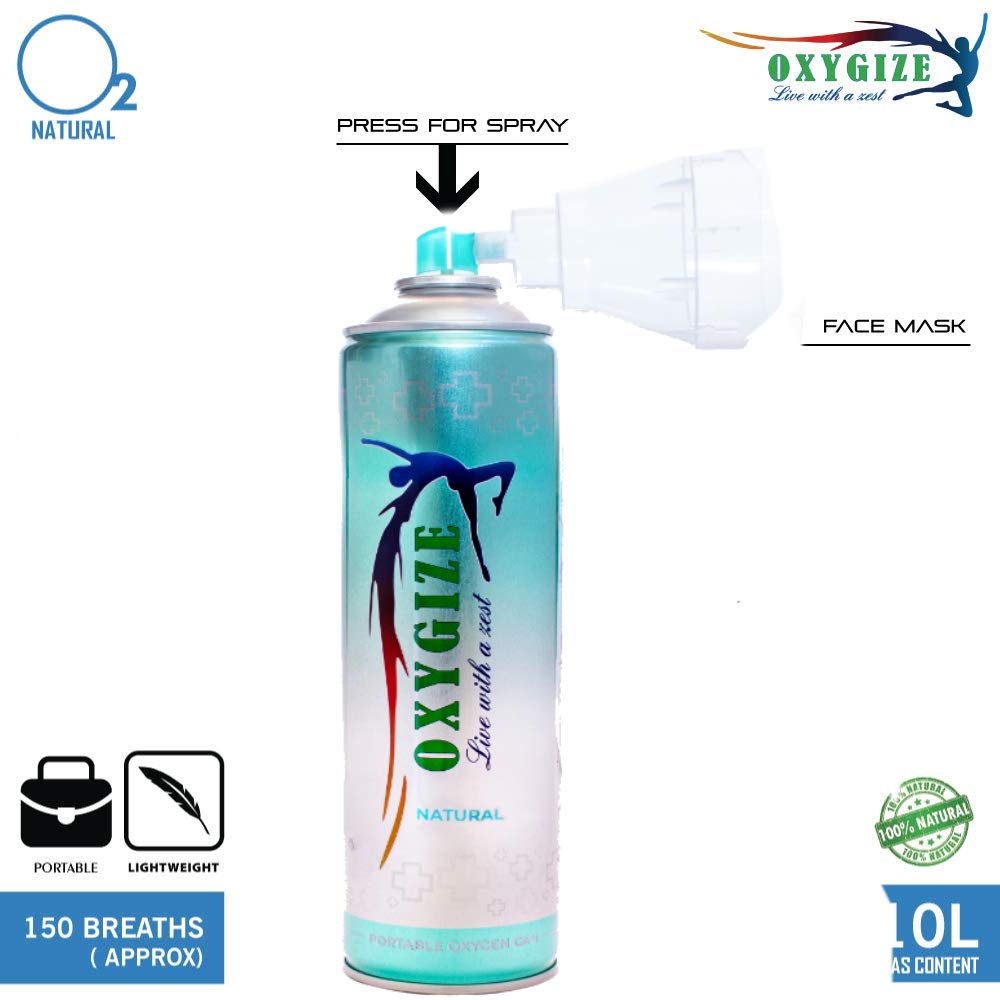Oxygize® Yatra Essential/badrinath/kedarnath/150 inhalations/10 litre