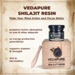 Mediciner.in - Vedapure Original Shilajit Resin For Endurance, Bodybuilding and Power - 25 Gram (Pack of 1) | 2025 2 1 2025