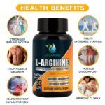 Mediciner.in - VEDAPURE L-Arginine Nitric Oxide Booster Supplement For Energy, Muscle Growth, Heart Health & Vascularity - 60 Capsules (Pack of 1) | 2025 L arginine Creative 4 2025