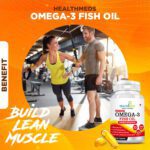 Mediciner.in - HEALTHMEDS Omega-3 Fish Oil Fatty Acids 360mg EPA & 240mg DHA for Healthy Heart, Better Skin, Bones, Joint Care & Eye Health -1000mg 60 Caps (Pack of 1) | 2025 Omega Fish Oil 4 2025
