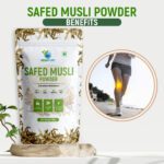Mediciner.in - VEDAPURE Safed Musli Powder - Supports Muscle Mass, Sports Performance, - 100gm (Pack of 1) | 2025 Safed Musli Powder4 2025