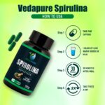 Mediciner.in - VEDAPURE Organic Spirulina Superfood Extract Capsule - Helps in Weight Management & Heart Health, Good Health 500mg 60 Caps (Pack of 1) | 2025 Spirulina 6 2025