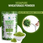Mediciner.in - Vedapure 100% Natural & Organic Wheatgrass Powder - Helps boosting Immunity & Energy | 100gm (Pack of 1) | 2025 WheatgrassPowder2 2025