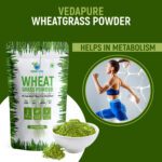Mediciner.in - Vedapure 100% Natural & Organic Wheatgrass Powder - Helps boosting Immunity & Energy | 100gm (Pack of 1) | 2025 WheatgrassPowder3 2025