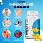 Mediciner.in - VEDAPURE Omega 3 Fish Oil Fatty Acids 1000mg (180mg EPA & 120mg DHA) for Healthy Heart, Eyes & Joints - 60 Softgel Capsules | 2025 omega fish oil vedapure 4 2025