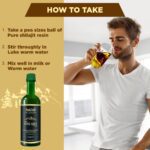 Mediciner.in - Rock Gold Pure Ayurvedic Shilajit / Shilajeet Juice - 500ml (pack of 1) | 2025 Pure Shilajit Ras 5 2025