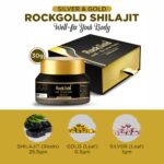 Mediciner.in - ROCK GOLD Pure Ayurvedic Shilajit Resin with Pure Gold & Silver / Authentic Trace Minerals Shilajeet - 30gm (Pack of 1) | 2025 Rockgold Shilajit Silver Gold 3 2025