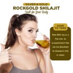 Mediciner.in - ROCK GOLD Pure Ayurvedic Shilajit Resin with Pure Gold & Silver / Authentic Trace Minerals Shilajeet - 30gm (Pack of 1) | 2025 Rockgold Shilajit Silver Gold 5 2025