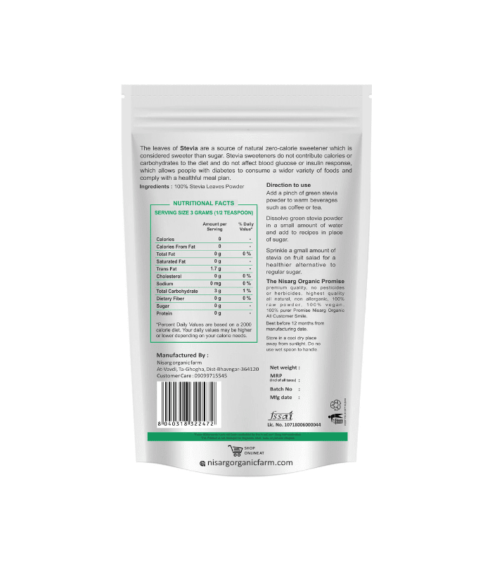 Mediciner.in - Home | 2025 Nisarg Stevia Leaves Powder
