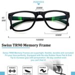 AFEOQA Premium Blue Light Filter Computer Glasses In Square Frame For Eye Protection From Computer Mobile Laptop And Other Digital Screens Medium Black 0 3 2025