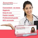 Mediciner.in - Accurate Advanced (Pack of 5) | One Step Midstream Urine HCG Pregnancy Test Kit Device | 2025 Accurate Advanced Pack of 5 One Step Midstream Urine HCG Pregnancy Test Kit Device 0 2 2025
