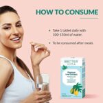 BBETTER Veda Papaya Leaf For Boosting Platelet Count Papaya Leaf Extract Enriched With Tinospora Cardifolia Extract Vitamin E Powder And Iron To Help Boost Platelet Count 60 Veg Tablets 0 1 2025