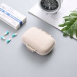 Mediciner.in - COZY NOSE - Pill Medicine Organizer Storage Box with 8 Compartments - Moisture Proof, Made of Food Grade Cereal Fiber, BPA free - 1 Pc (Beige) | 2025 COZY nose Pill Medicine Organizer Storage Box with 8 Compartments Moisture Proof Made of Food Grade Cereal Fiber BPA free Wheat Straw Material Ideal for Travel Pocket Purse Daily Pill Case Portable Me 0 1 2025