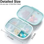 Mediciner.in - COZY NOSE - Pill Medicine Organizer Storage Box with 8 Compartments - Moisture Proof, Made of Food Grade Cereal Fiber, BPA free - 1 Pc (Beige) | 2025 COZY nose Pill Medicine Organizer Storage Box with 8 Compartments Moisture Proof Made of Food Grade Cereal Fiber BPA free Wheat Straw Material Ideal for Travel Pocket Purse Daily Pill Case Portable Me 0 2 2025