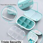 Mediciner.in - COZY NOSE - Pill Medicine Organizer Storage Box with 8 Compartments - Moisture Proof, Made of Food Grade Cereal Fiber, BPA free - 1 Pc (Beige) | 2025 COZY nose Pill Medicine Organizer Storage Box with 8 Compartments Moisture Proof Made of Food Grade Cereal Fiber BPA free Wheat Straw Material Ideal for Travel Pocket Purse Daily Pill Case Portable Me 0 3 2025