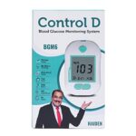 Mediciner.in - Control D Advanced Digital Diabetes Glucose Blood Sugar Testing Monitor with 5 Strips Glucometer (White, Green) | 2025 Control D Advanced Digital Diabetes Glucose Blood Sugar Testing Monitor with 5 Strips Glucometer White Green 0 2 2025