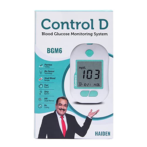 Control-D-Advanced-Digital-Diabetes-Glucose-Blood-Sugar-Testing-Monitor-with-5-Strips-Glucometer-White-Green-0-2 Control D Advanced Digital Diabetes Glucose Blood Sugar Testing Monitor with 5 Strips Glucometer White Green 0 2 2025