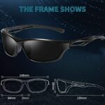 Mediciner.in - ELEGANTE Polarized Sport Sunglasses for Men & Women - UV400 Cycling/Running/Cricket (Glossy Black) - Pack of 1 | 2025 ELEGANTE Polarized Sport Sunglasses for Men Women UV400 CyclingRunningCricket Sports Sun Glasses Shades Glossy Black Pack of 1 0 2 2025
