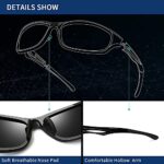 Mediciner.in - ELEGANTE Polarized Sport Sunglasses for Men & Women - UV400 Cycling/Running/Cricket (Glossy Black) - Pack of 1 | 2025 ELEGANTE Polarized Sport Sunglasses for Men Women UV400 CyclingRunningCricket Sports Sun Glasses Shades Glossy Black Pack of 1 0 3 2025