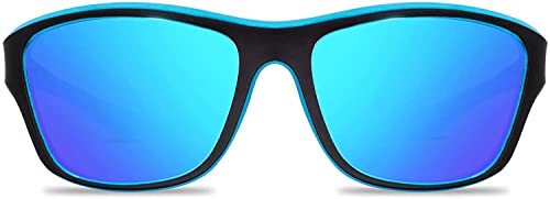Mediciner.in - Eyewear | 2025 ELEGANTE UV Protected Polarized Sports Sunglasses for Men Driving Cycling Fishing Cricket Sunglasses Blue Mirrored Pack of 1 0 0 2025