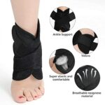 Mediciner.in - Eranqo Ankle Support Braces - Adjustable Foot Compression Injury pain relief for Recovery from Gym (Neoprene , Free Size) | 2025 Eranqo Ankle support braces adjustable foot compression Injury pain relief for recovery for Gym running sports for men and women NeopreneFree Size 0 3 2025