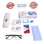 Eyevy BlueX Zero Power Blue Light Filter Anti glare Computer Eyeglasses UV Protected Spectacles Half Rim Metal Frame Reading Glasses For Men Women E02007 0 4 2025