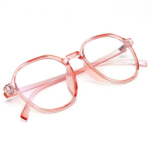 Mediciner.in - Eyewear | 2025 GAINX Oval Blue Light Blocking Glasses for Kids UV Protection Computer Eyewear Zero Power Age 5 13 Years 000 PEACH 0 0 2025