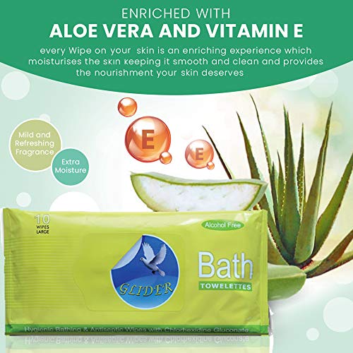 Mediciner.in - Home | 2025 Glider Bed Bath Wipes Enriched with Aloe Vera and Vitamin E Pack of 12 120 Wipes 0 0 2025