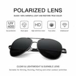 HAYDEN haiza Mens Original Polarized Aviator TAC polycarbonate Sunglasses Black light shade size Medium 400 UV Protection Pack of 1 0 2 2025
