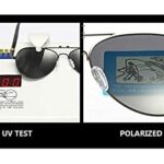 HAYDEN haiza Mens Original Polarized Aviator TAC polycarbonate Sunglasses Black light shade size Medium 400 UV Protection Pack of 1 0 3 2025