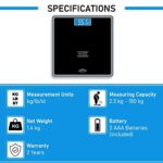 Mediciner.in - Hoffen Digital Electronic LCD Personal Body Fitness Weighing Scale (HO-18-Black) with 2 Years Warranty | 2025 Hoffen Digital Electronic LCD Personal Body Fitness Weighing Scale HO 18 Black with Two Years Warranty 0 3 2025