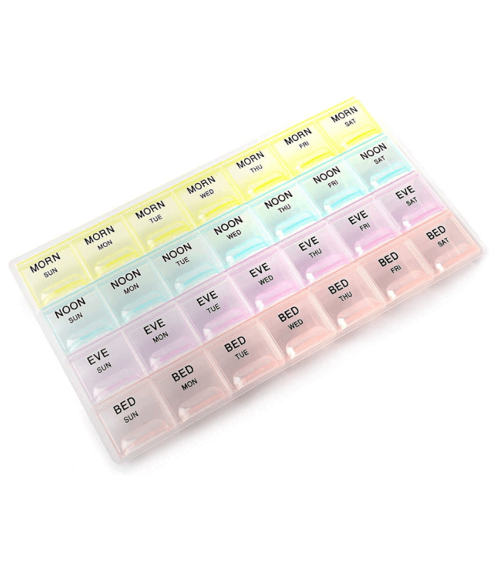 Mediciner.in - Home | 2025 INKULTURE Pill Medicine Organizer Reminder Storage Box 28 Days