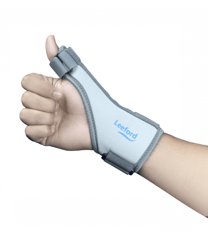 Mediciner.in - Leeford Thumb Splint Support - Carpal Tunnel & Trigger – Thumb Support with Wrist Wrap - Allows Hand Movements – Grey | 2025 Leeford Thumb Splint Support for Right-Left Hands