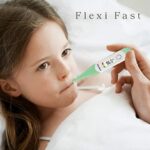 Mediciner.in - Ozocheck Digital Thermometer with Flexible Tip | Fever Alarm & Beep Function | Waterproof & 10 Seconds Fast Reading stainless steel | 2025 Ozocheck Digital Thermometer with Flexible Tip Fever Alarm Beep Function Waterproof 10 Seconds Fast Reading for Kids Adults White stainless steel 0 4 2025