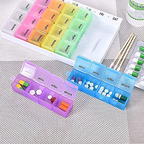 Qenixo-Pill-Medicine-Organizer-7-Day-Weekly-Pill-Case-28-Compartments-Colorful-Weekly-Travel-Pill-Planner-Portable-Travel-KitsDust-Proof-Box-for-PillsVitaminSupplements-Daily-Reminders-of-4-Times-1-Pa-0-2 Qenixo Pill Medicine Organizer 7 Day Weekly Pill Case 28 Compartments Colorful Weekly Travel Pill Planner Portable Travel KitsDust Proof Box for PillsVitaminSupplements Daily Reminders of 4 Times 1 Pa 0 2 2025