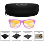ROZIOR Kids Computer Screen Glasses Blue Light Protection Anti Glare Zero Power Protection Glasses For Online Classes Computer TV or Mobile Model RSHUK12667C7 0 1 2025