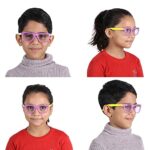 ROZIOR Kids Computer Screen Glasses Blue Light Protection Anti Glare Zero Power Protection Glasses For Online Classes Computer TV or Mobile Model RSHUK12667C7 0 3 2025