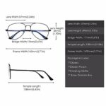 Mediciner.in - Roshfort Aviator Silver Frame Sunglasses Classic Eyeglasses Transparent Clear Lens Optical Glasses - Medium | 2025 Roshfort Aviator Silver Frame Sunglasses Classic Eyeglasses Transparent Clear Lens Optical Women Men Glasses Medium Size 0 3 2025