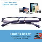 Mediciner.in - Roshfort Half Rim Frame Square Anti-Reflective Coating Computer Glasses for Eye Protection UV 400 Customise Prescription: Zero Power - Medium | 2025 Roshfort Half Rim Frame Square Anti Reflective Coating Computer Glasses for Eye Protection UV 400 Customise Prescription Zero Power Medium Blue 0 1 2025