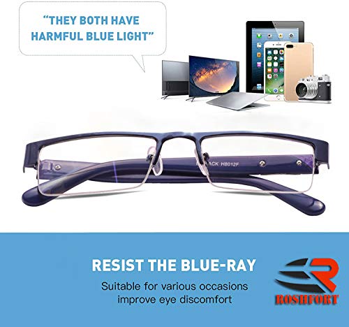 Roshfort-Half-Rim-Frame-Square-Anti-Reflective-Coating-Computer-Glasses-for-Eye-Protection-UV-400-Customise-Prescription-Zero-Power-Medium-Blue-0-1 Roshfort Half Rim Frame Square Anti Reflective Coating Computer Glasses for Eye Protection UV 400 Customise Prescription Zero Power Medium Blue 0 1 2025