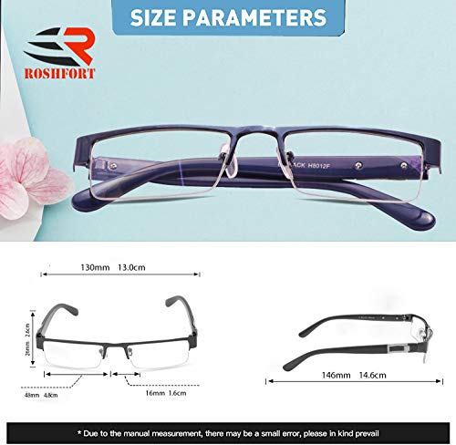Roshfort-Half-Rim-Frame-Square-Anti-Reflective-Coating-Computer-Glasses-for-Eye-Protection-UV-400-Customise-Prescription-Zero-Power-Medium-Blue-0-3 Roshfort Half Rim Frame Square Anti Reflective Coating Computer Glasses for Eye Protection UV 400 Customise Prescription Zero Power Medium Blue 0 3 2025