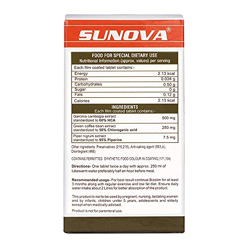 SUNOVA-Bioslim-Weight-Management-Formula-Made-up-of-Garcinia-Cambogia-and-Green-Coffee-Bean-Extracts--60-Tablets-Pack-of-1-0-4 SUNOVA Bioslim Weight Management Formula Made up of Garcinia Cambogia and Green Coffee Bean Extracts 60 Tablets Pack of 1 0 4 2025