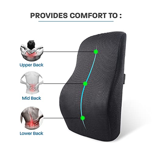 Sleepsia-Orthopedic-Lumbar-Support-Memory-Foam-Back-Cushion-Back-Rest-Cushion-for-Car-Chair-and-Office-Chair-175-L-x-155-W-x-55-H-Black-Pack-of-1-0-4 Sleepsia Orthopedic Lumbar Support Memory Foam Back Cushion Back Rest Cushion for Car Chair and Office Chair 175 L x 155 W x 55 H Black Pack of 1 0 4 2025