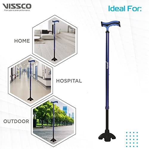 Vissco-Avanti-Plus-T-Shape-Aluminum-Stick-Lightweight-Walking-Stick-Adjustable-Height-Wide-Base-for-Balance-Blue-0-2 Vissco Avanti Plus T Shape Aluminum Stick Lightweight Walking Stick Adjustable Height Wide Base for Balance Blue 0 2 2025