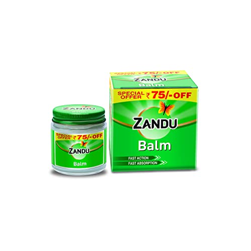Zandu Balm 50ml x Pack of 2 Effective relief from Headache Body Pain Sprain and Cold 0 0 2024