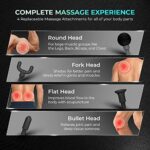 Mediciner.in - beatXP Bolt Go Massage Gun Body Massager with Touch Display + 4 Attachments (4000mAh Battery) & up to 18M Warranty (Jade Black) | 2025 beatXP Bolt Go Massage Gun Body Massager Touch Display Percussion Gun Back Massager for Men Women with 4 Attachments 4000mAh Battery up to 18 Months Warranty Jade Black 0 4 2025