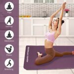 Mediciner.in - AGARO TPE Yoga Mat for Women & Men, Eco-Friendly Non-Slip Classic Pro Exercise Mat for Home Workout, Pilates, Floor Exercises, Gymnastics, Meditation with Carry Bag & Strap | 2025 AGARO TPE Yoga Mat for Women Men Purple Pink Colour Eco Friendly Non Slip Classic Pro Exercise Mat for Home Workout Pilates Floor Exercises Gymnastics Meditation with Carry Bag Strap 0 4 2025