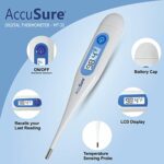 AccuSure MT 32 Mercury Free Digital Thermometer With Transparent Storage Case 0 1 2025