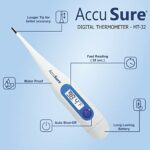 AccuSure MT 32 Mercury Free Digital Thermometer With Transparent Storage Case 0 2 2025