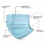 Mediciner.in - Asgard Melt-Blown Fabric Disposable Face Mask with Nose Clip (Blue, Pack of 50) Unisex | 2025 Asgard Melt Blown Fabric Disposable Face Mask with Nose Clip Blue Pack of 50 for Unisex 0 1 2025
